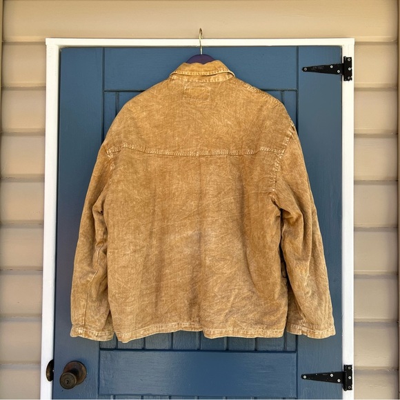 Unique Boho Tan Embroidered Jacket Unisex Size XL - Picture 2 of 8